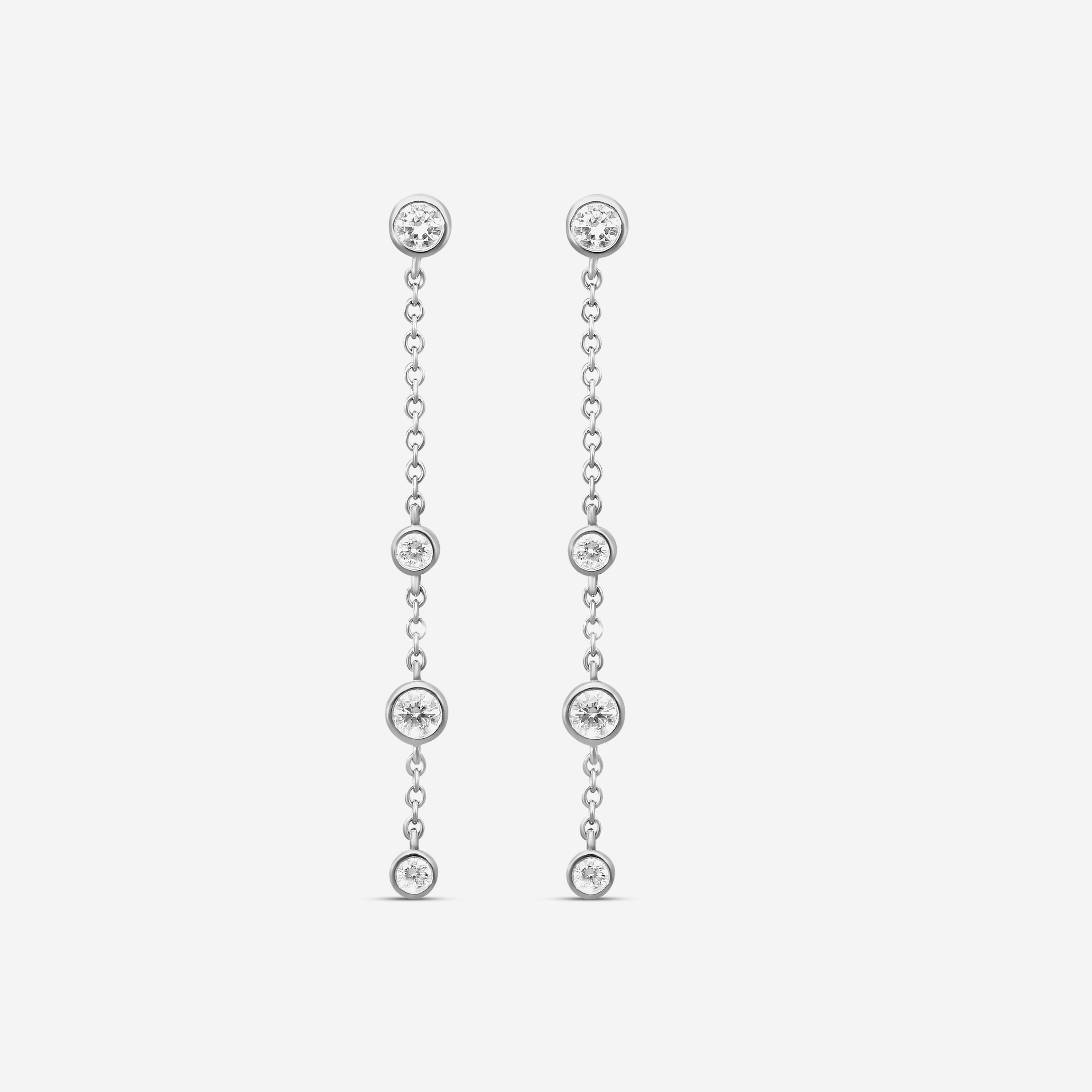 MEMOIRE - 18K WG Cascade Drop Earrings (Approx.1.8gr./ DIA: .46ct.twd.) - FEZY104-WG
SIZE / Drop:40mm - THE SOLIST