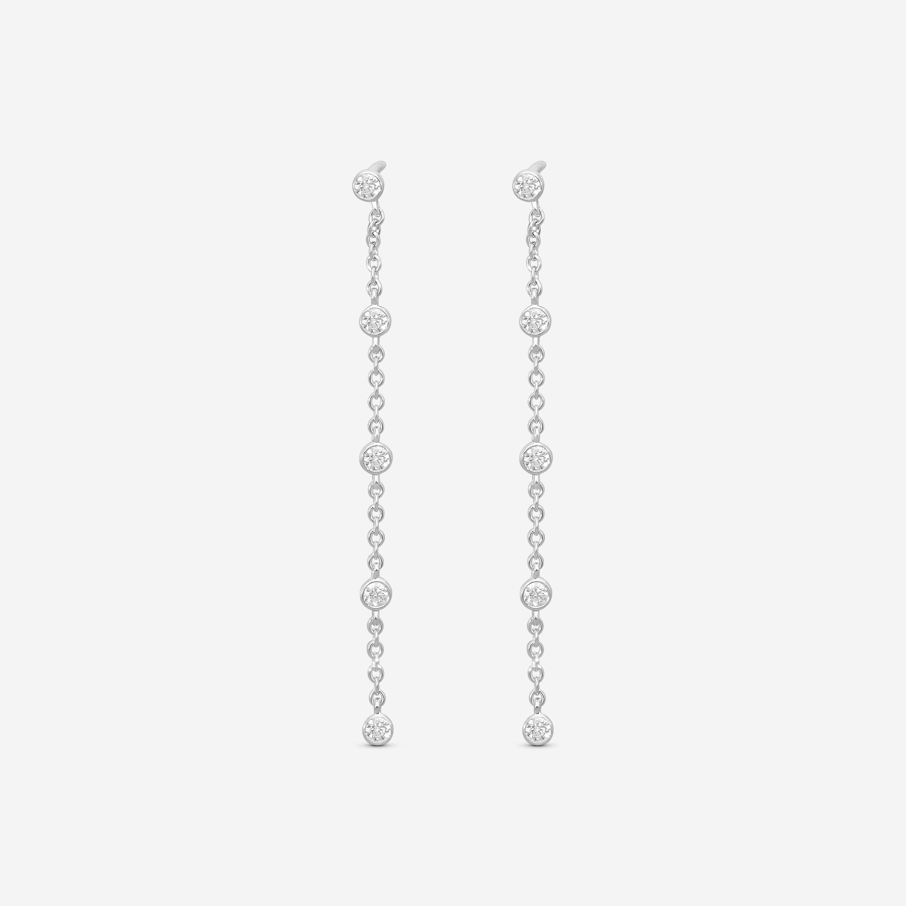 MEMOIRE - 18K WG Cascade Drop Earrings (Approx.1.7gr./ DIA: .23ct.twd.) - FEZY105-WG
SIZE / Drop:45mm - THE SOLIST