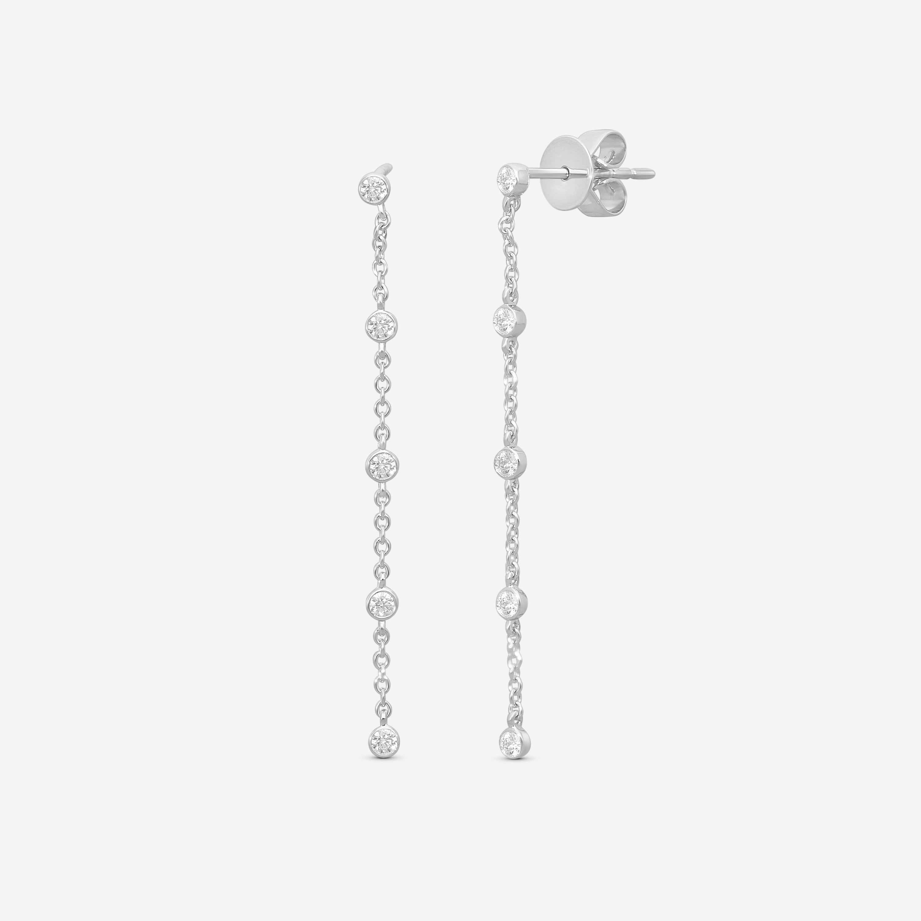 MEMOIRE - 18K WG Cascade Drop Earrings (Approx.1.7gr./ DIA: .23ct.twd.) - FEZY105-WG
SIZE / Drop:45mm - THE SOLIST