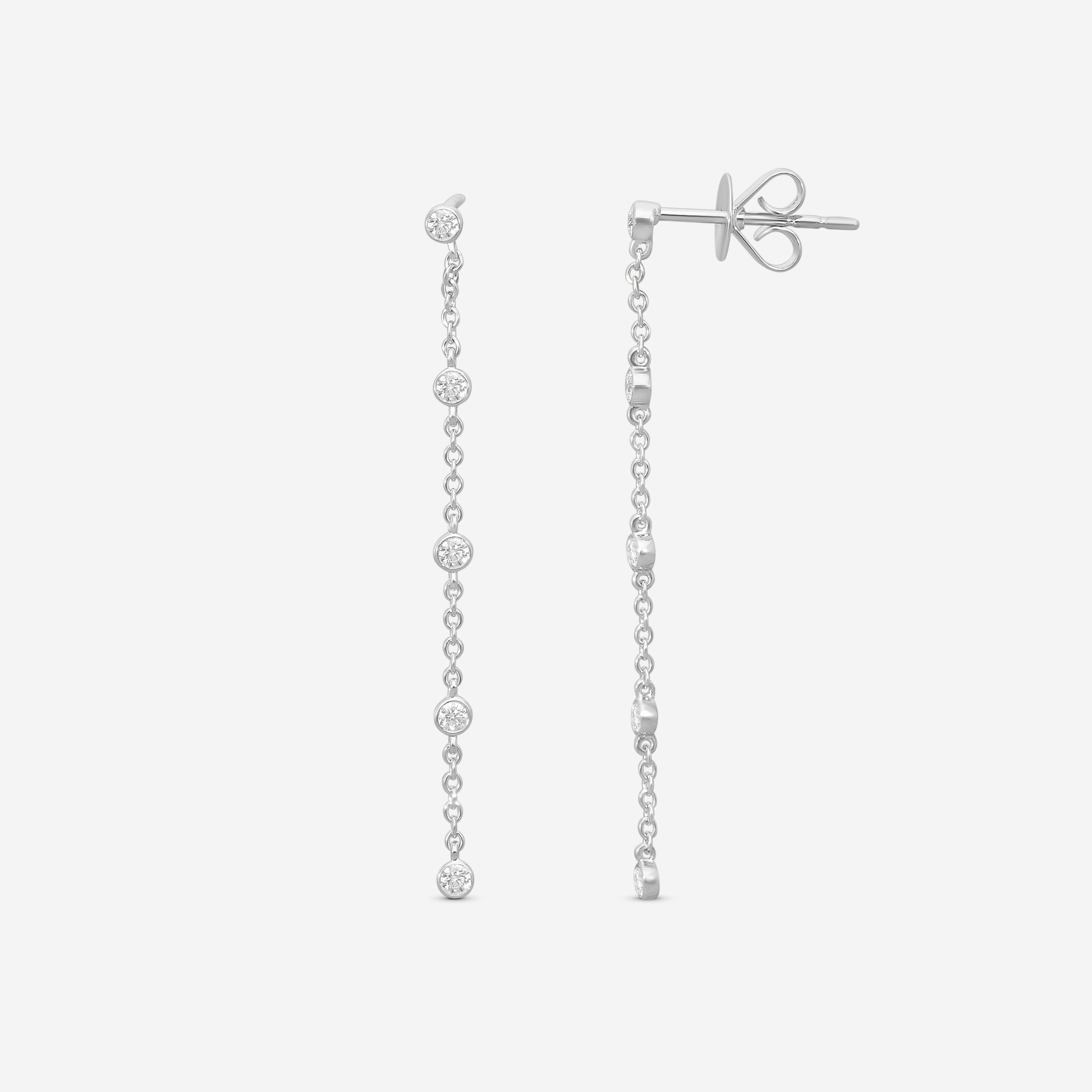MEMOIRE - 18K WG Cascade Drop Earrings (Approx.1.7gr./ DIA: .23ct.twd.) - FEZY105-WG
SIZE / Drop:45mm - THE SOLIST