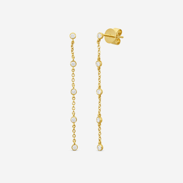 MEMOIRE - 18K YG Cascade Drop Earrings (Approx.1.7gr./ DIA: .23ct.twd.) - FEZY105-YG
SIZE / Drop:45mm - THE SOLIST