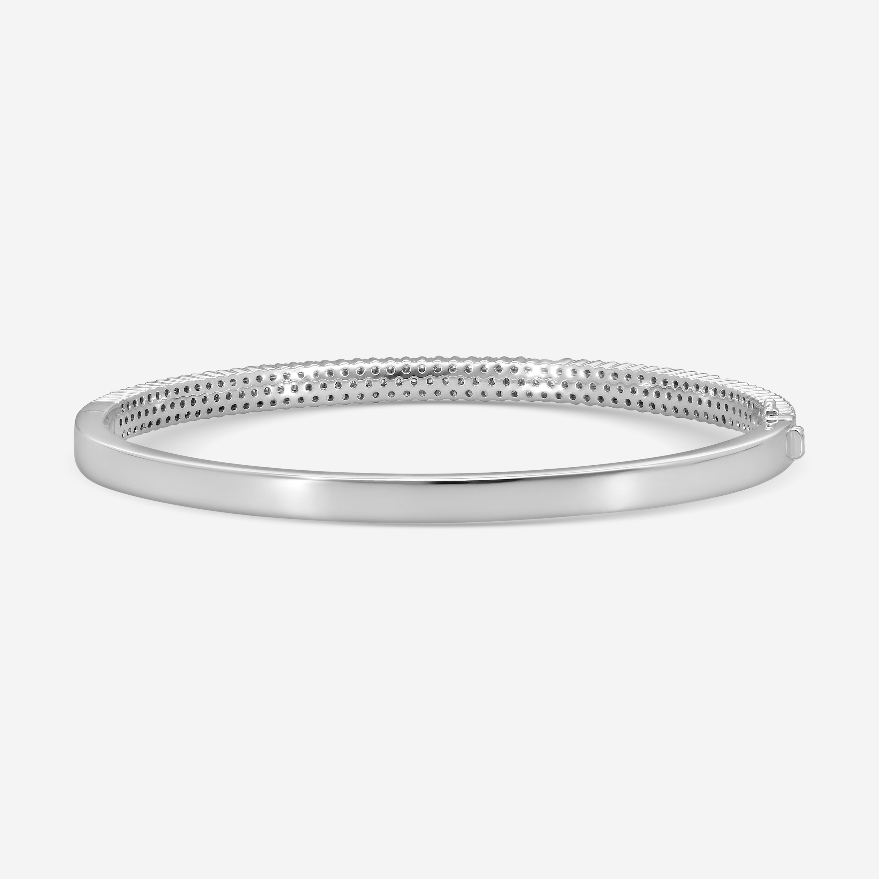 Mémoire Paramount 18K White Gold Triple Row Diamond Bangle Bracelet CGPR125-18KW - THE SOLIST