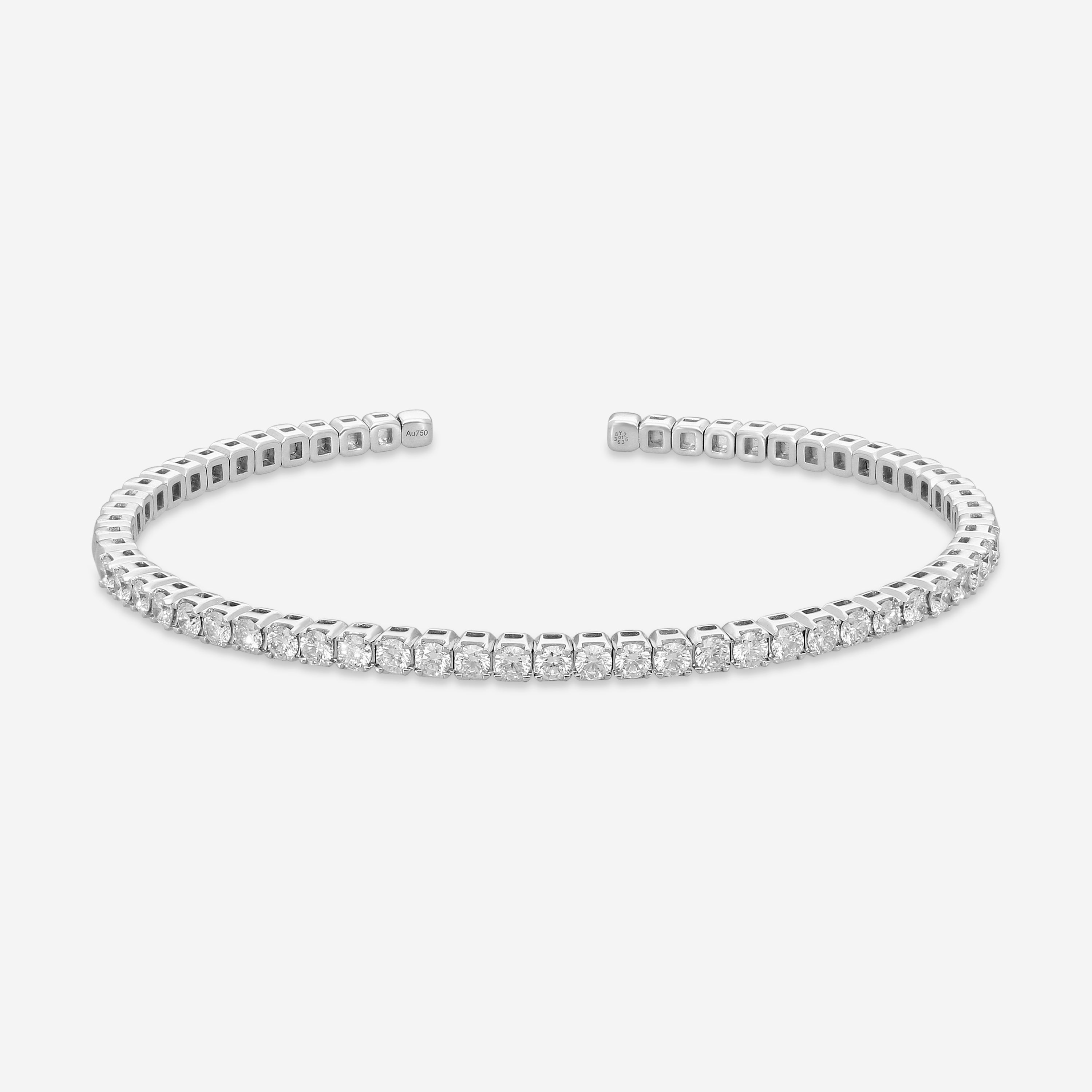 Memoire - Open Flex Diamond Bangle 1.48-1.63ctw - FGFX101-18KW - THE SOLIST