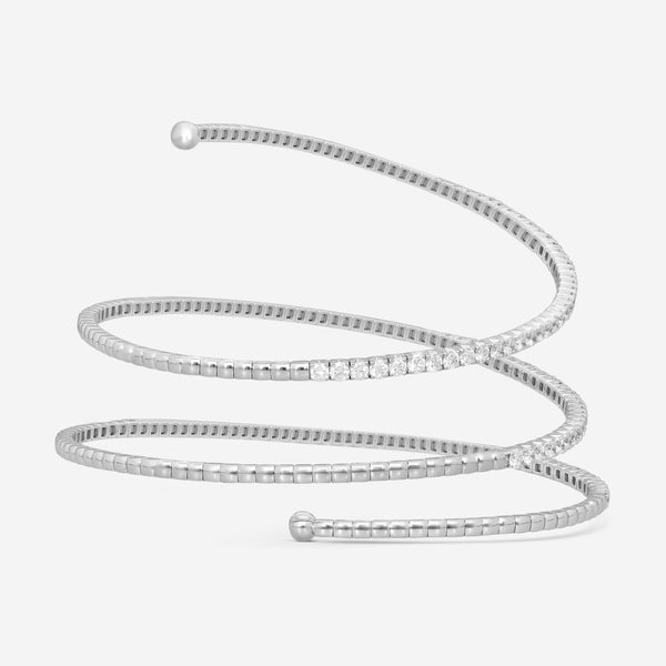 Mémoire 18K White Gold Flexi Bangle Bracelet FGFX105 - THE SOLIST