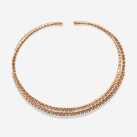 Mémoire 18K Rose Gold Diamond Open Flex Crisscross Bangle Bracelet FGFX10657458R72000 - THE SOLIST