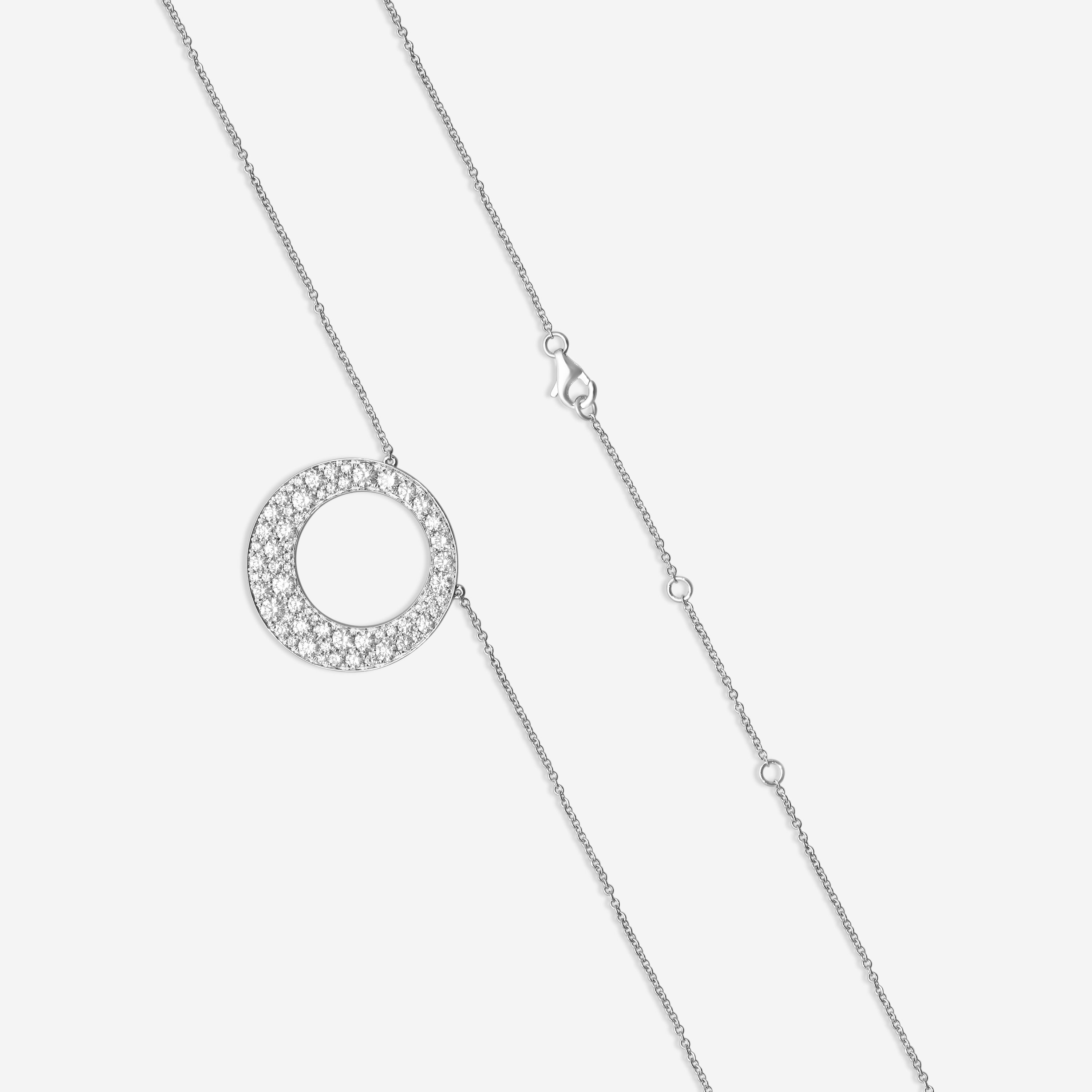 Mémoire Eternal Star 18K White Gold Diamond Pendant Necklace FNES103 - THE SOLIST