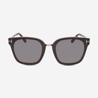 Tom Ford Women's Bordeaux, Grey & Smoke Square Sunglasses FT1014 - THE SOLIST
