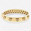 Alberto Milani Via Senato 18K Yellow Gold Diamond Bangle Bracelet G0031E