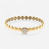 Alberto Milani Via Senato 18K Yellow Gold Diamond Cuff Bracelet G0043E-6.5