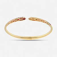 Alberto Milani Ombre 18K Yellow Gold Diamond, Pink Sapphire & Ruby Cuff Bracelet G0067E