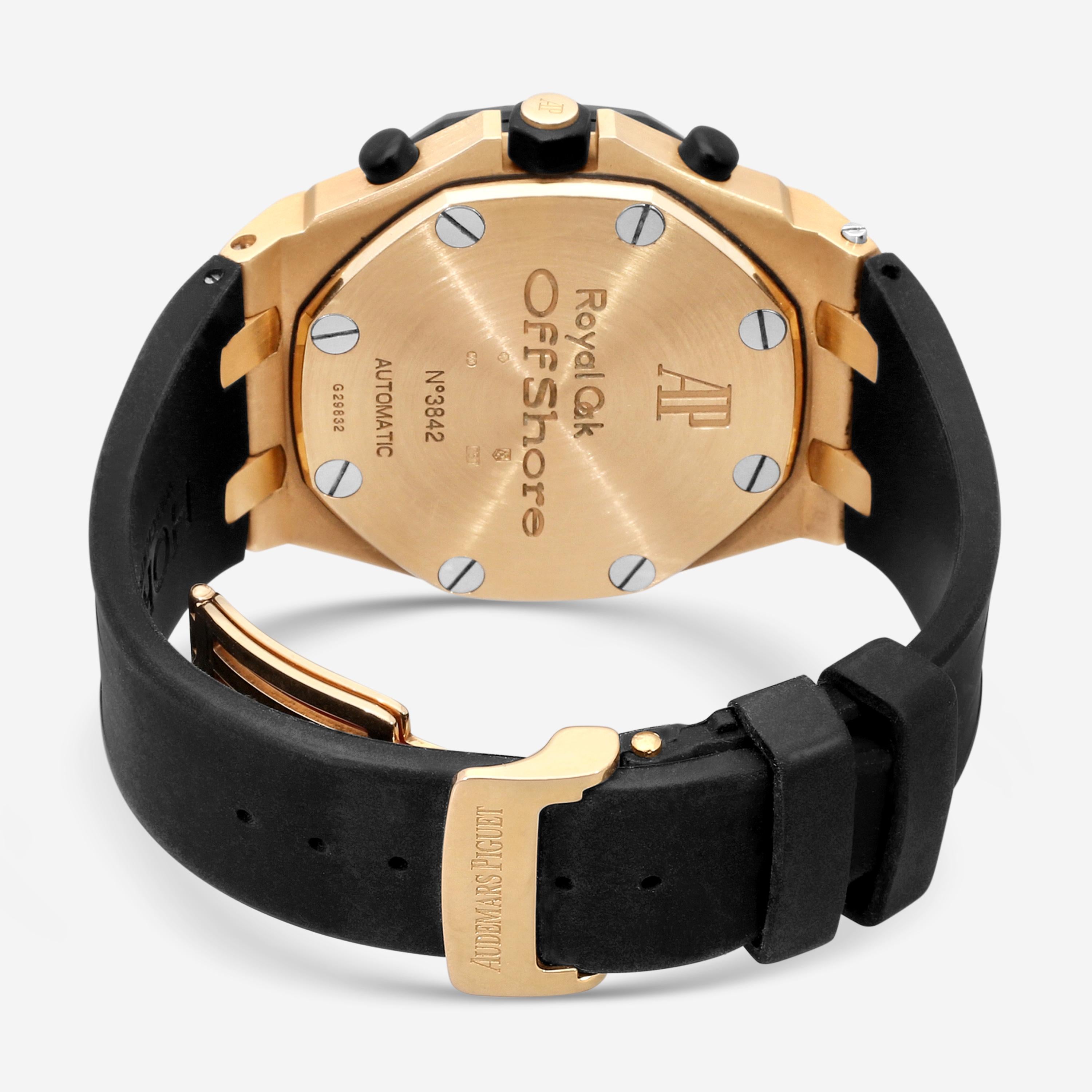 Audemars Piguet Royal Oak Offshore 18K Rose Gold Automatic Men's Watch 3842