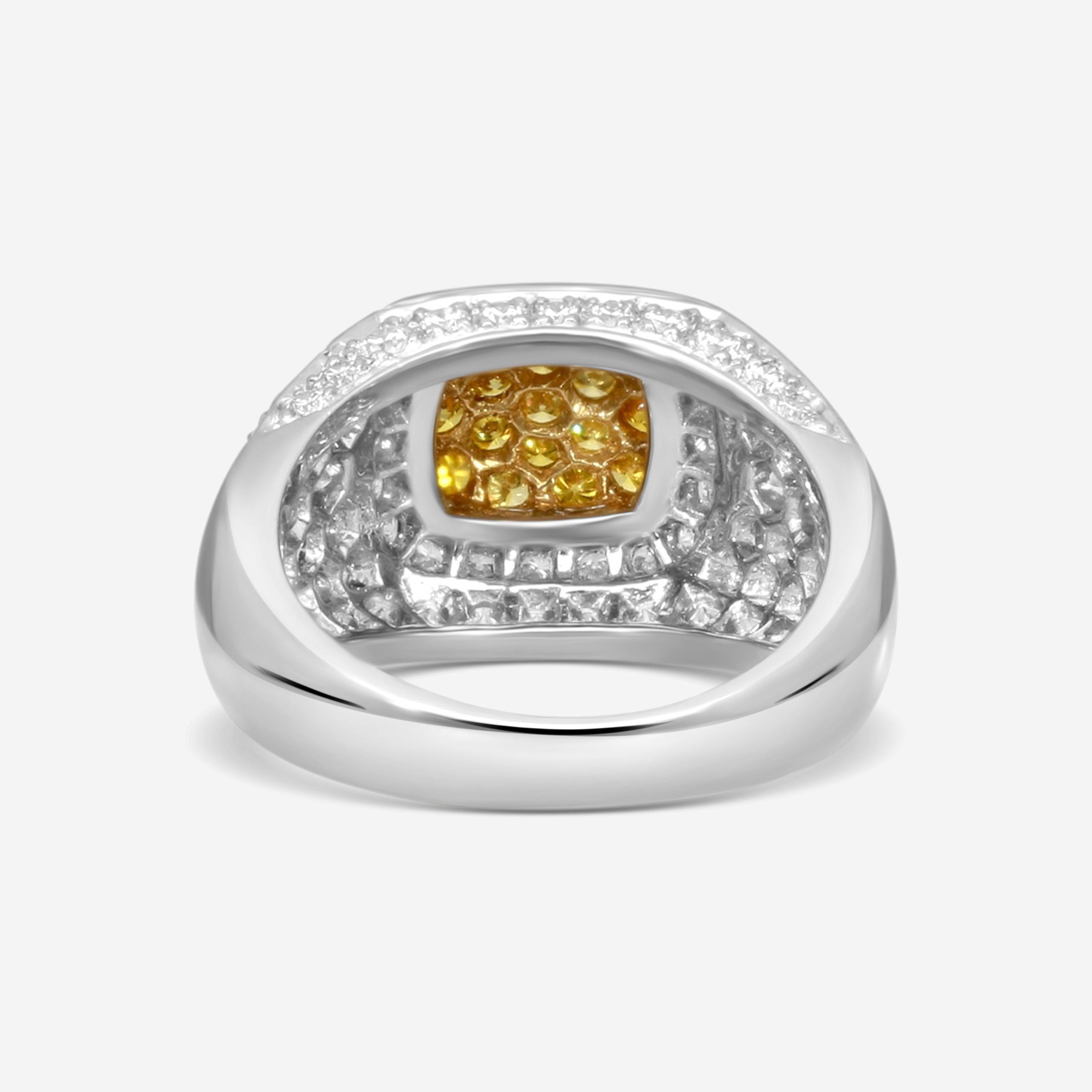 Suna Platinum & 18K Yellow Gold Diamond Ring Sz. 6.25 R7129CT