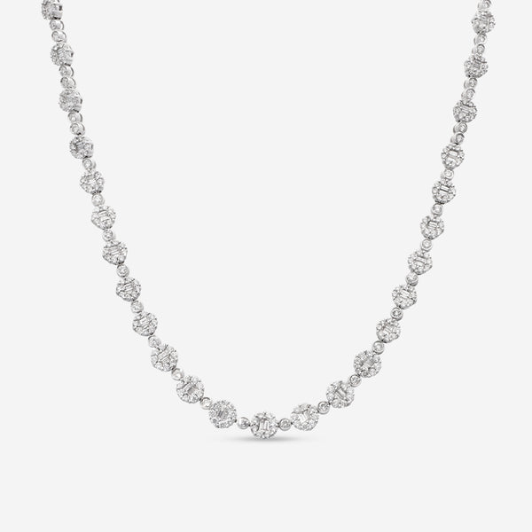 Ina Mar 18K White Gold Diamond 6.03ct.tw Necklace IMKGK38