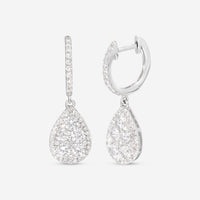Ina Mar 14K White Gold, Diamond 1.94ct. tw. Cluster Drop Earrings IMKGK03 - THE SOLIST