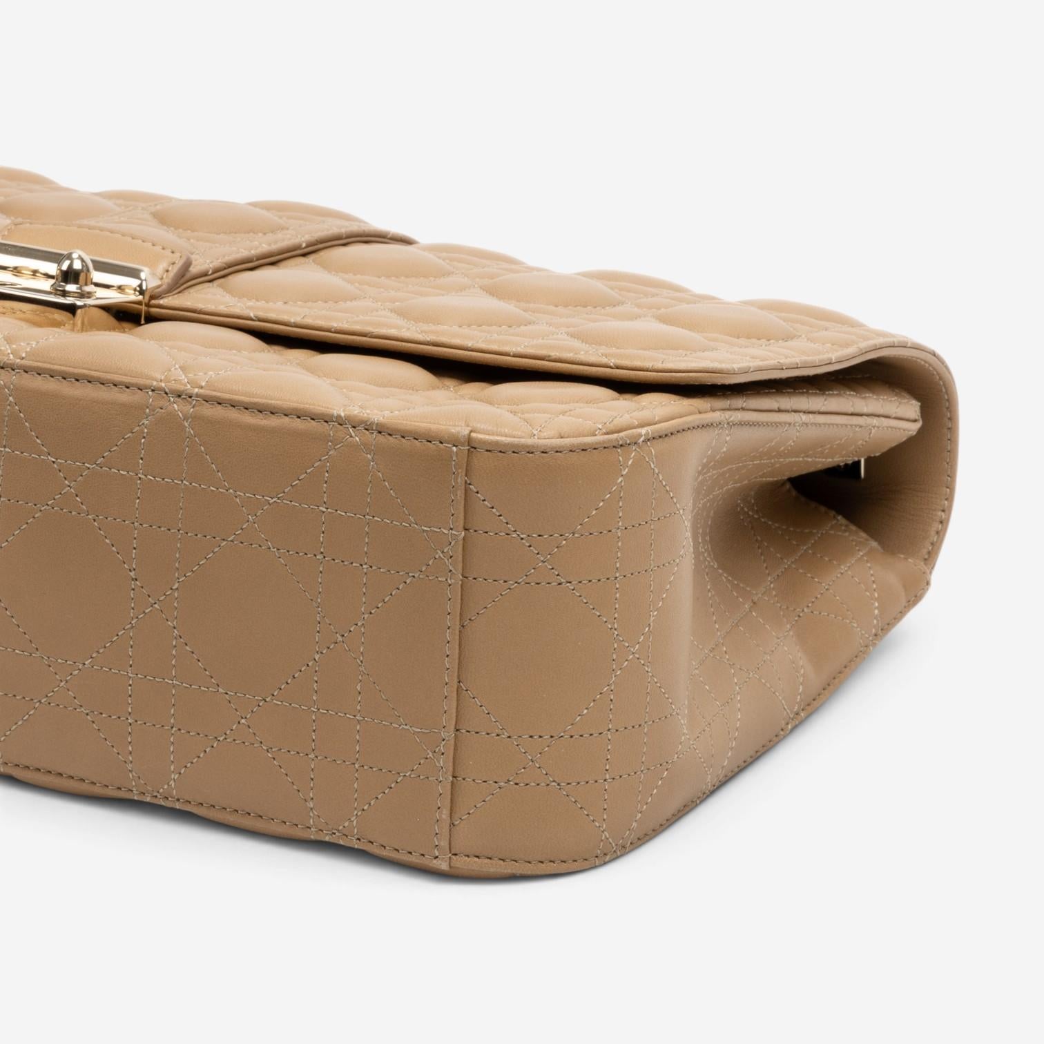Dior Miss Dior Beige Calf Leather Large Shoulder Bag GTA0085