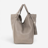 Gucci Soho Gray Grained Calfskin Leather Hobo Bag GTA0654
