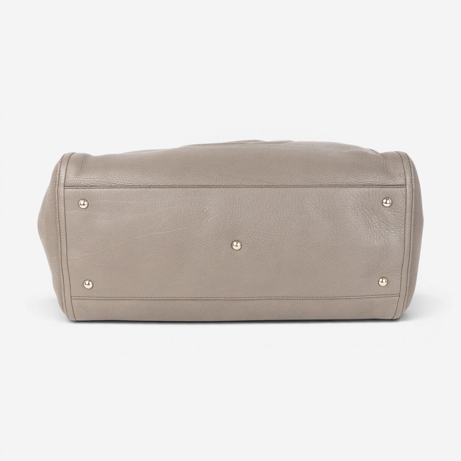 Gucci Soho Gray Grained Calfskin Leather Hobo Bag GTA0654