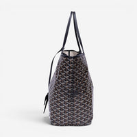 Goyard Saint Louis Black Goyardine Coated Canvas Tote Bag GTA1761