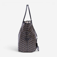 Goyard Saint Louis Black Goyardine Coated Canvas Tote Bag GTA1761