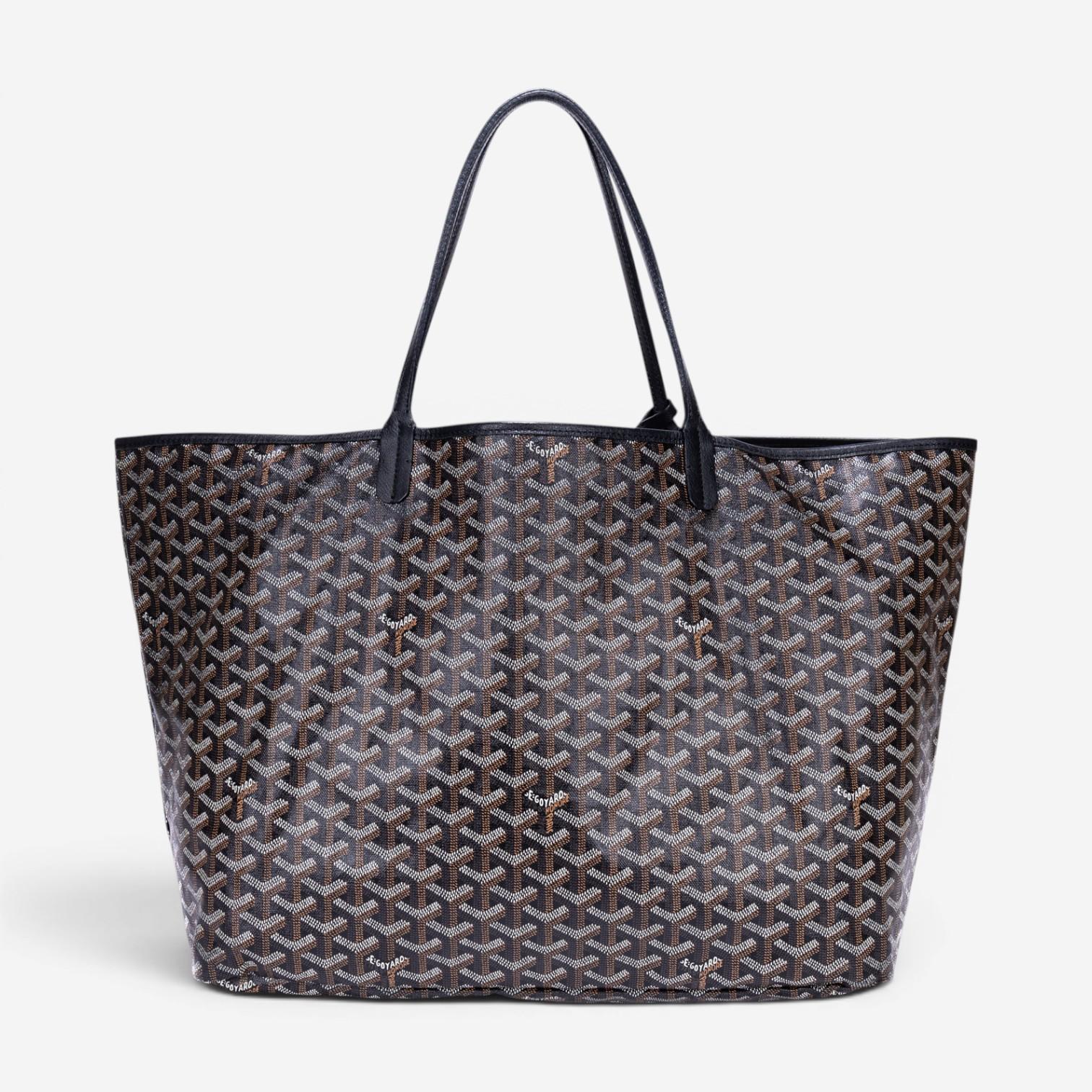 Goyard Saint Louis Black Goyardine Coated Canvas Tote Bag GTA1761