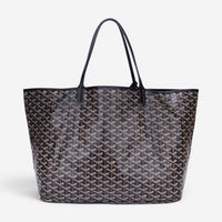 Goyard Saint Louis Black Goyardine Coated Canvas Tote Bag GTA1761