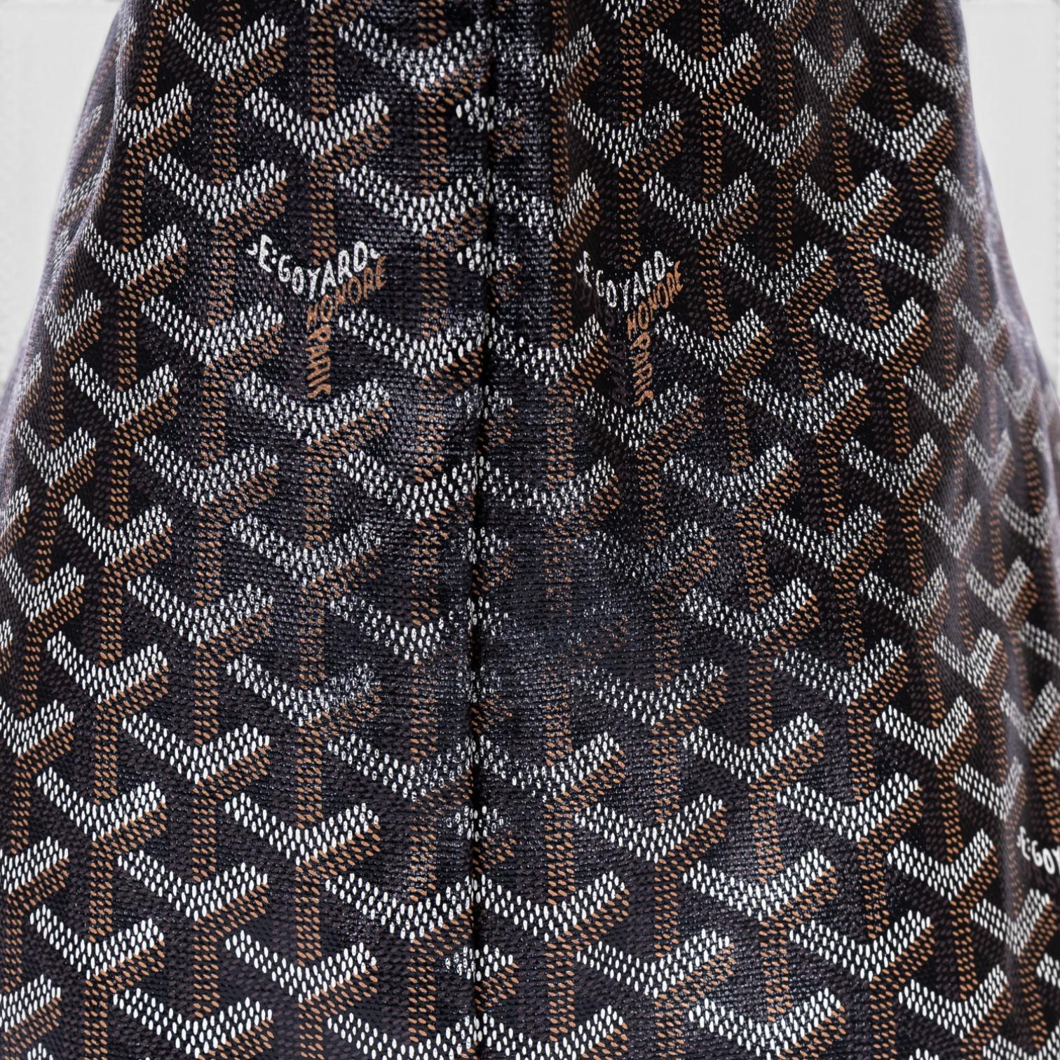 Goyard Saint Louis Black Goyardine Coated Canvas Tote Bag GTA1761