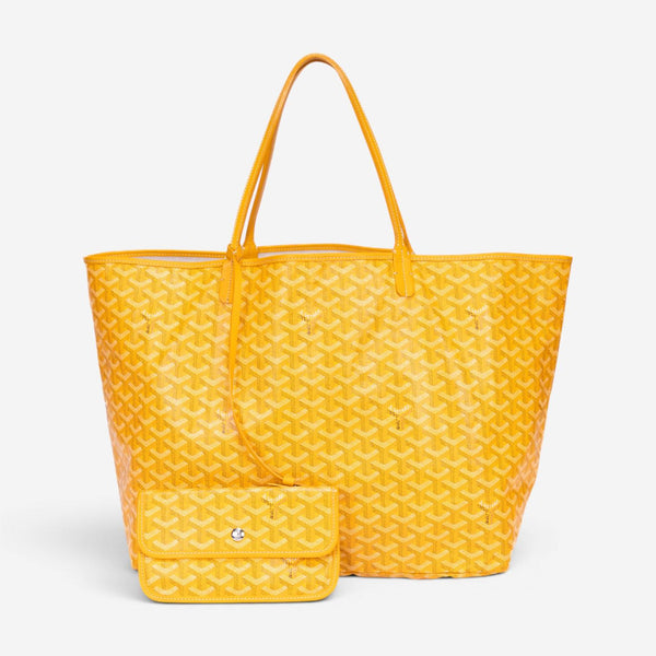 Goyard Saint Louis Yellow Goyardine Coated Canvas Tote Bag GTA1762