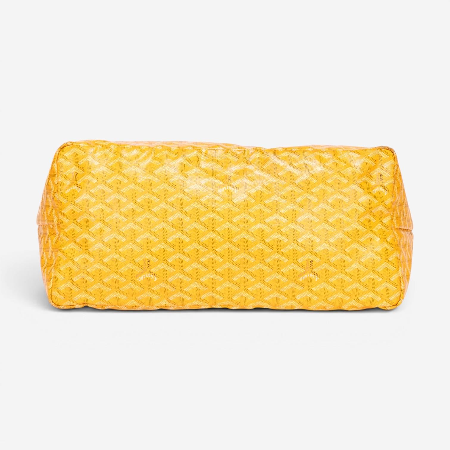 Goyard Saint Louis Yellow Goyardine Coated Canvas Tote Bag GTA1762