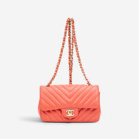 Chanel Classic Pink Lambskin Leather Single Flap Bag GTU0065