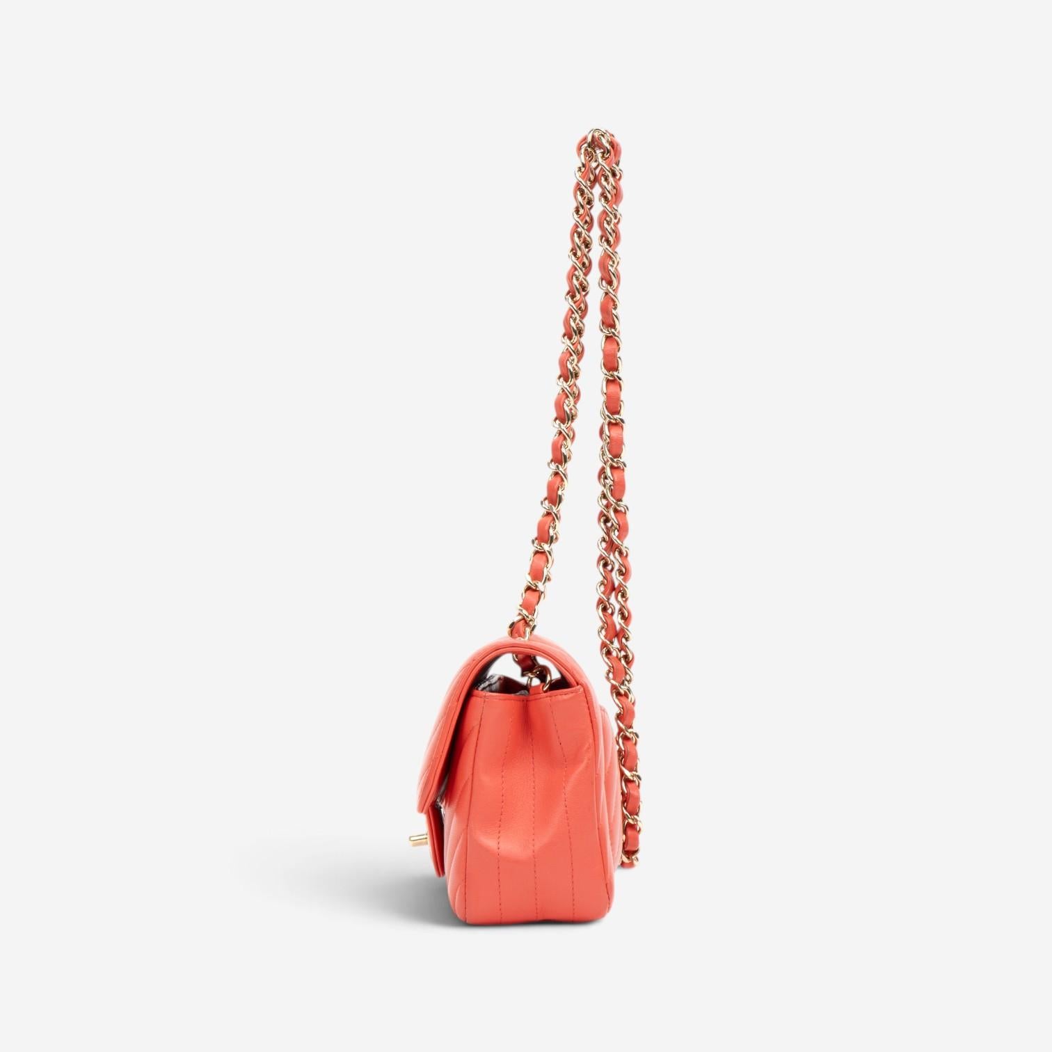 Chanel Classic Pink Lambskin Leather Single Flap Bag GTU0065