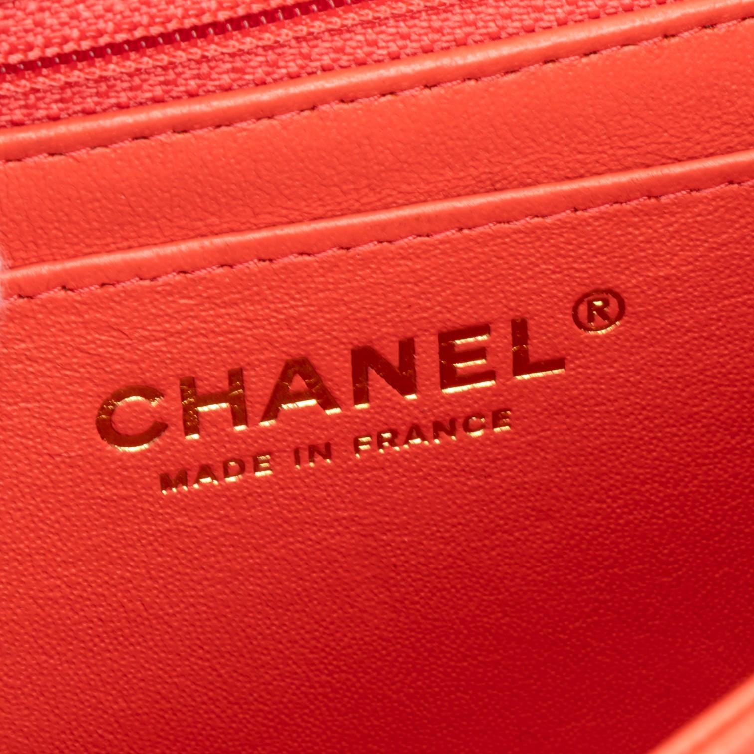 Chanel Classic Pink Lambskin Leather Single Flap Bag GTU0065