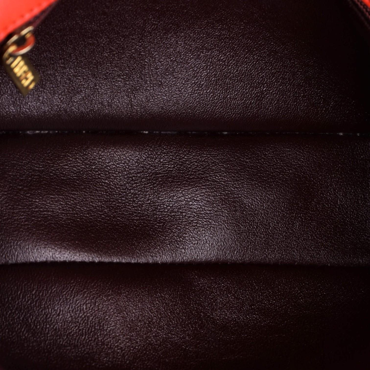 Chanel Classic Red Lambskin Leather Single Flap Bag GTU0484