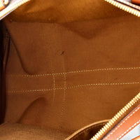 Celine Triomphe Brown Macadam Coated Canvas Medium Boston Bag GTU0554