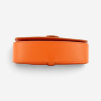 Celine Tabou Orange Calfskin Smooth Leather Clutch Crossbody Bag GTU0574