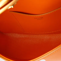 Celine Tabou Orange Calfskin Smooth Leather Clutch Crossbody Bag GTU0574