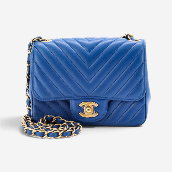 Chanel Classic Black Lambskin Leather Mini Single Flap Bag GTU0627