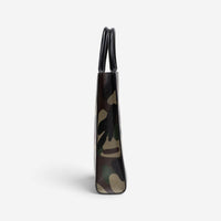 Celine Camouflage Khaki Canvas Medium Vertical Cabas Tote Bag GTU071