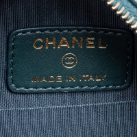 Chanel Dark Green Lambskin Leather Mini 19 Round Chain Clutch GTU0738