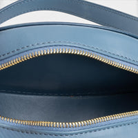 Celine Triomphe Light Blue Smooth Leather Mini Oval Crossbody Bag GTU0783