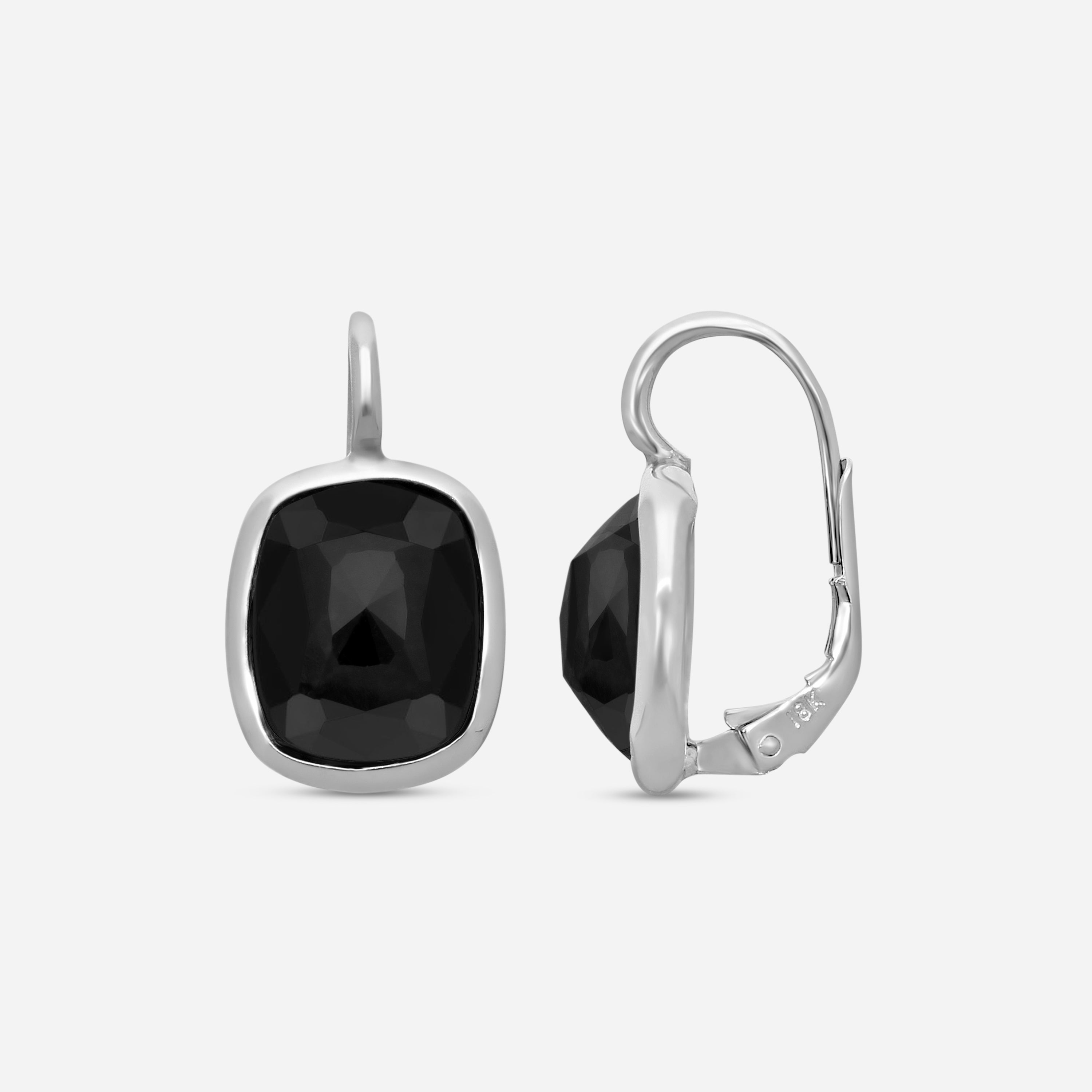 Goshwara G-One 18K White Gold Black Diamond Earrings GWE81002 - THE SOLIST