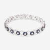 Giloro 18K White Gold Sapphire and Diamond Tennis Bracelet PB4069-108