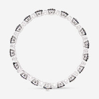 Giloro 18K White Gold Sapphire and Diamond Tennis Bracelet PB4069-108