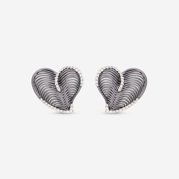 Giloro 18K White Gold Diamond Stud Earrings P3123-108