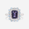Giloro 18K White Gold Diamond & Semiprecious Stone Statement Ring P5017-108B