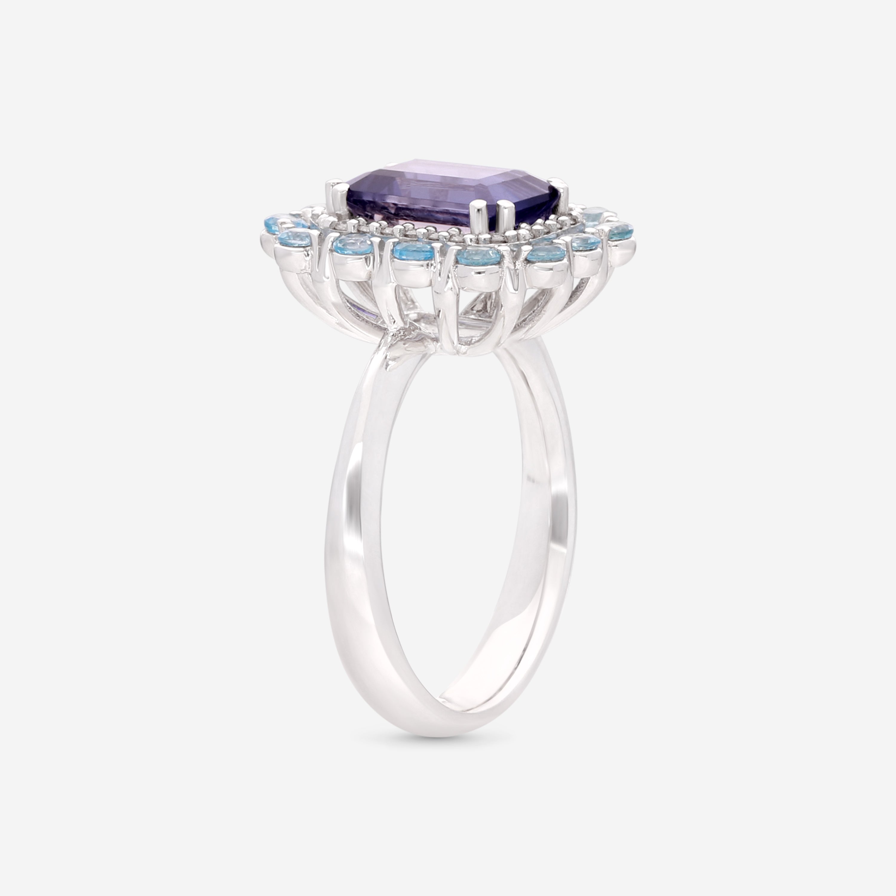 Giloro 18K White Gold Diamond & Semiprecious Stone Statement Ring P5017-108B