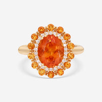 Giloro 18K Yellow Gold Semiprecious Stone Statement Ring P5016-108G