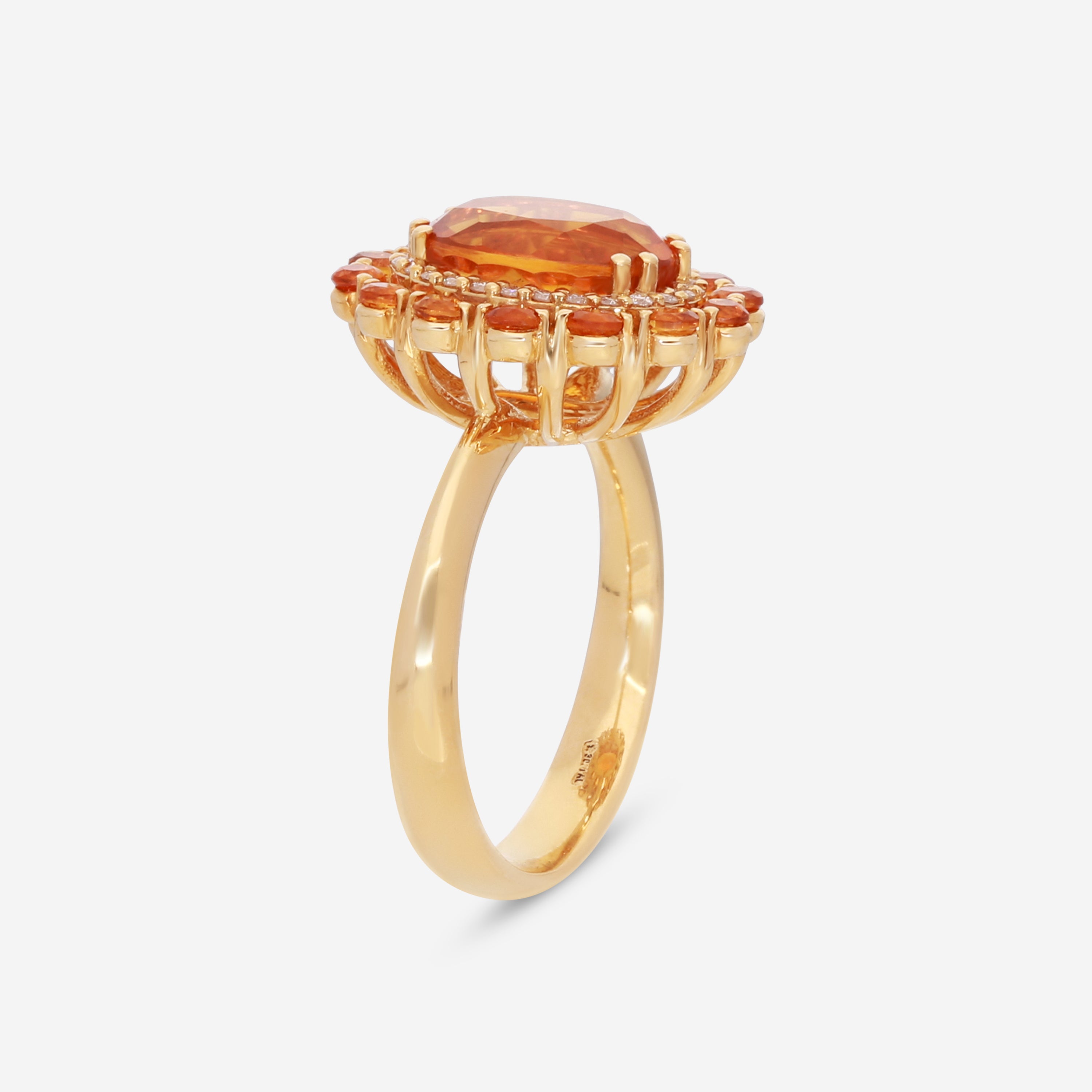 Giloro 18K Yellow Gold Semiprecious Stone Statement Ring P5016-108G
