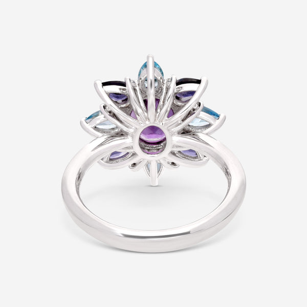 Giloro 18K White Gold Semiprecious Stone Statement Ring P4942-108