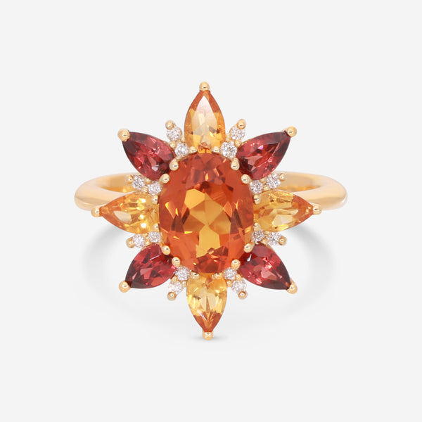 Giloro 18K Yellow Gold Semiprecious Stone Statement Ring P4942-108G