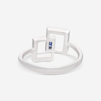Giloro 18K White Gold Diamond & Sapphire Ring P5037-108Z